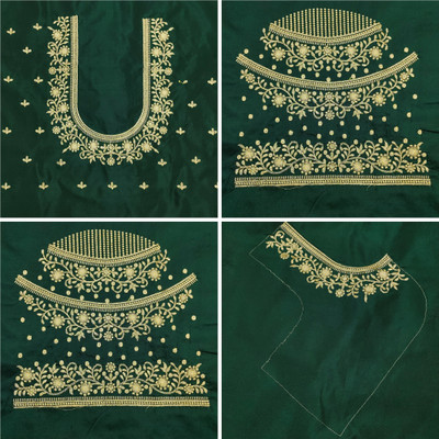 Vivida Enterprise Art Silk Embroidered Blouse Material