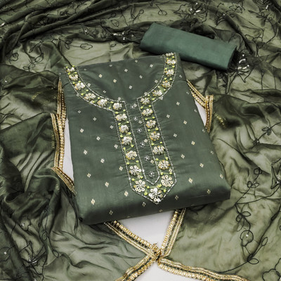 manvaa Modal Embellished Salwar Suit Material