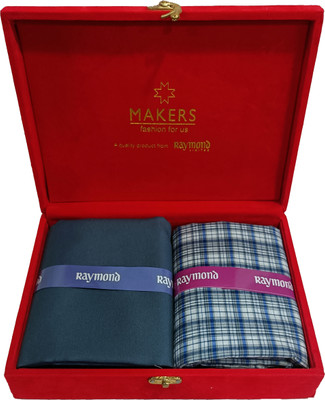 Raymond Cotton Blend Checkered Shirt & Trouser Fabric