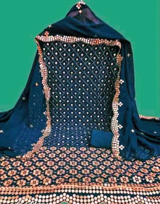 Stylebhawani Georgette Embroidered Salwar Suit Material