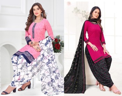 STYLEVEDA Crepe Printed Salwar Suit Material