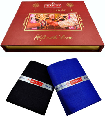 JHABAK'S Cotton Blend Solid Shirt & Trouser Fabric