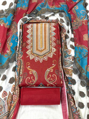 Printchoice Pure Cotton Embroidered Salwar Suit Material