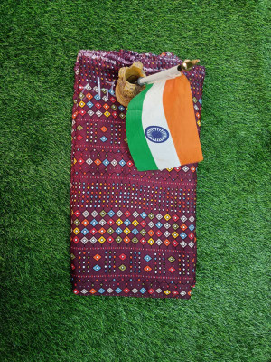 AutoBuy Crepe Printed Kurta Fabric