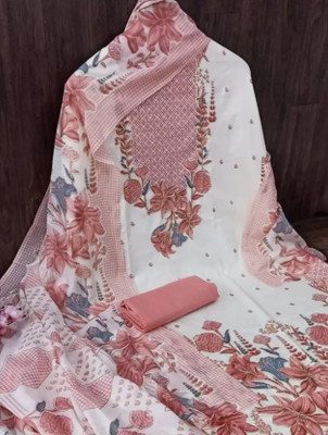 REET MAHAL Pure Cotton Floral Print Salwar Suit Material