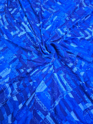 Yash International Denim Printed Suit Fabric
