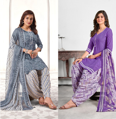 SIMPLYETHNIC Crepe Self Design Salwar Suit Material