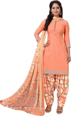 Om Creation Crepe Printed Salwar Suit Material