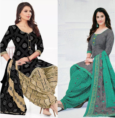 SEWDHAGA Crepe Printed Salwar Suit Material
