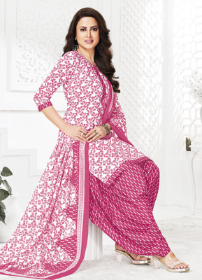 SHREE JEENMATA COLLECTION Pure Cotton Floral Print Salwar Suit Material