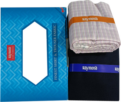 Raymond Cotton Blend Self Design Shirt & Trouser Fabric