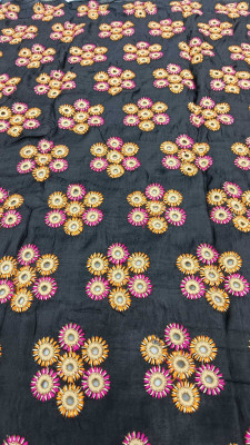 SATKAAR FASHIONS Georgette Embroidered Multipurpose Running Fabric