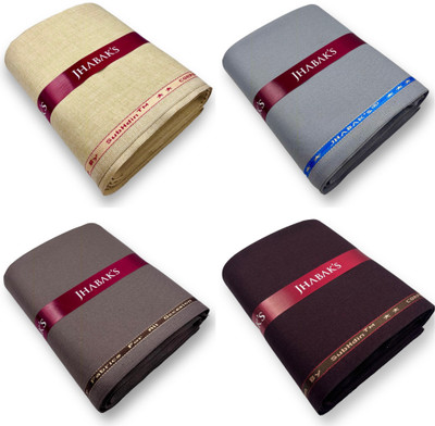 JHABAK'S Viscose Rayon Solid Trouser Fabric