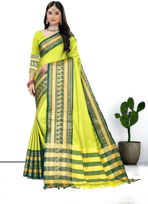 PRIHAL ART Cotton Silk Self Design Blouse Material