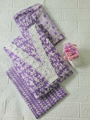 Modern Super Cotton Blend Printed Salwar Suit Material