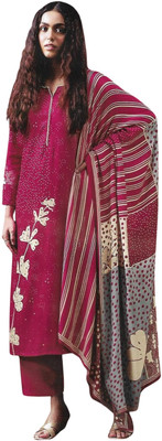 Soul Essence Wool Embroidered Salwar Suit Material