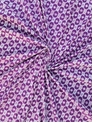 World of Mystery Pure Cotton Geometric Print Kurta Fabric
