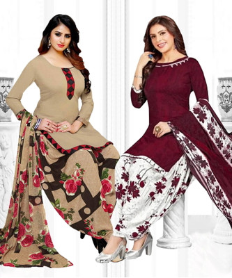 Nirvaan Crepe Printed Salwar Suit Material