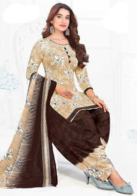 YASHIKA Crepe Solid, Floral Print, Printed, Geometric Print Salwar Suit Material