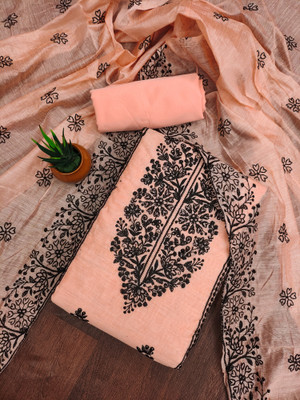 Nayanthara Trends Chanderi Embroidered Salwar Suit Material