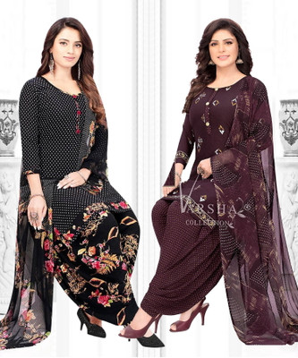 Nirvaan Crepe Printed Salwar Suit Material