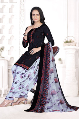 NITYATRENDZ Crepe Printed Gown/Anarkali Kurta & Bottom Material