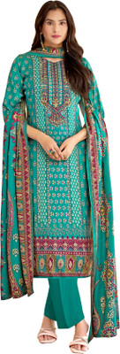 DRAVINAM Trends Wool Printed Salwar Suit Material