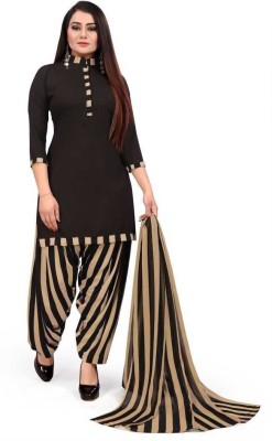 Sarvagny Crepe Printed Salwar Suit Material