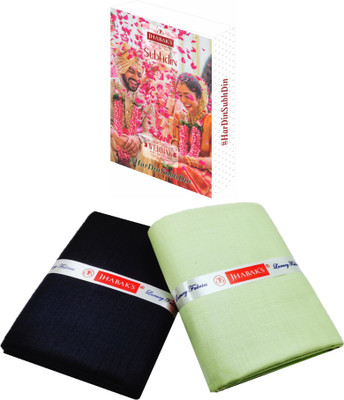 JHABAK'S Cotton Blend Solid Shirt & Trouser Fabric