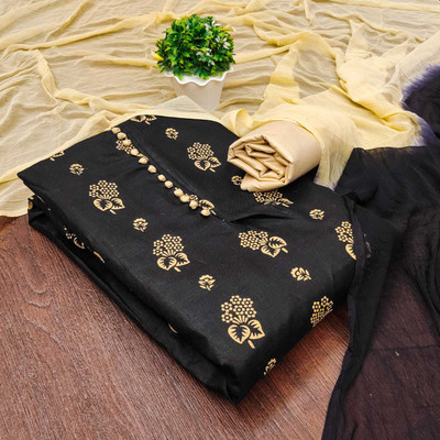 PANZORA Cotton Blend Printed Salwar Suit Material