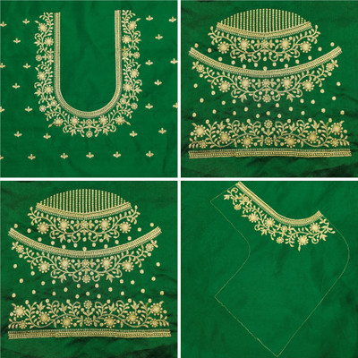 Vivida Enterprise Art Silk Embroidered Blouse Material