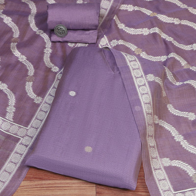 BIBA Chanderi Self Design Salwar Suit Material