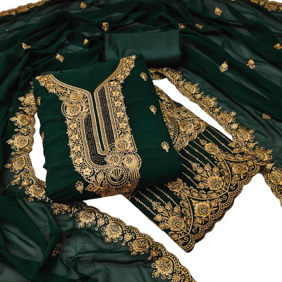 Payal Creation Georgette Embroidered Salwar Suit Material
