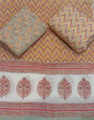 KWATCHI Pure Cotton Printed Salwar Suit Material