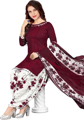 Vijay Deep Silk Mill Crepe Printed Kurta & Patiyala Material