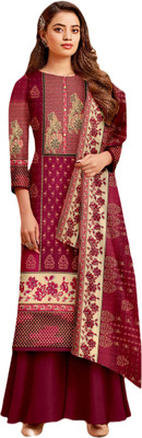 HouseOfCommon Wool Printed Salwar Suit Material