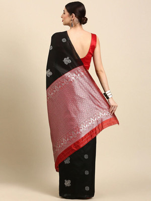 Banarasi Woven, Embroidered, Self Design Kanjivaram Pure Silk, Jacquard Saree(Multicolor)