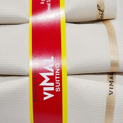 VIMAL SUITING Polycotton Solid Trouser Fabric