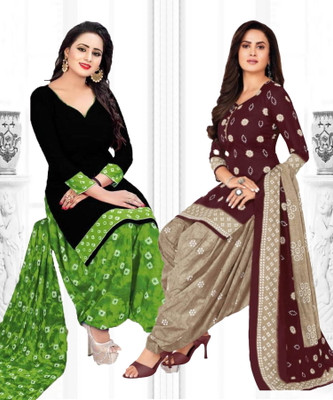 thira i Crepe Printed Salwar Suit Material