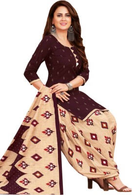INITHI Polyester Printed Salwar Suit Material