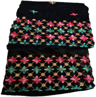 Cotton colors Velvet Self Design Multi-purpose Fabric