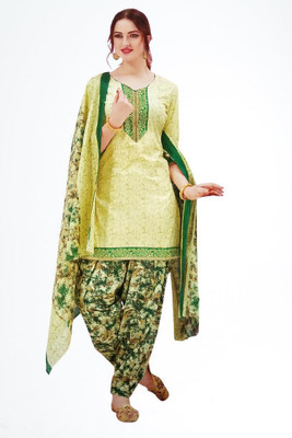 IYALAFAB Crepe Printed Salwar Suit Material