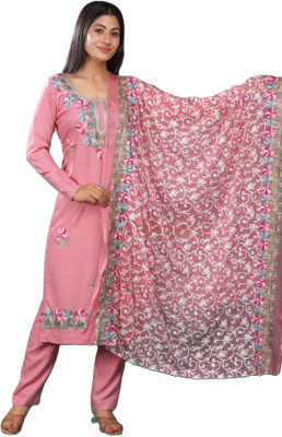 Kriti Cotton Blend Embroidered Salwar Suit Material