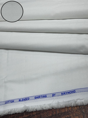 Raymond Cotton Blend Self Design Shirt Fabric