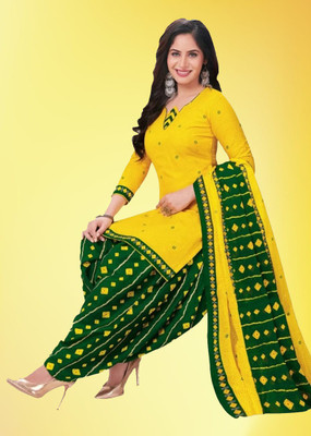 AYKA CLOTHINGS Crepe Printed Salwar Suit Material