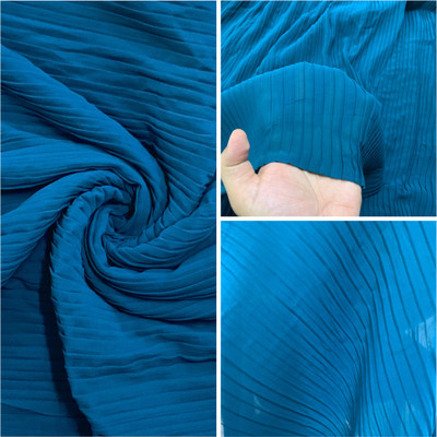 KRISHNAM TRENDS Georgette Self Design Multipurpose Running Fabric
