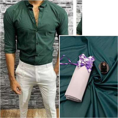 Jai Khodiyar Fashion Polycotton Solid Shirt & Trouser Fabric