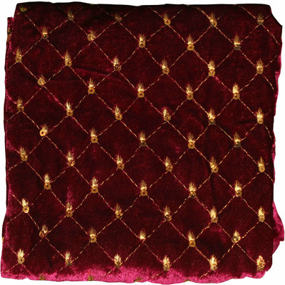 Durga Velvet Embroidered Blouse Material