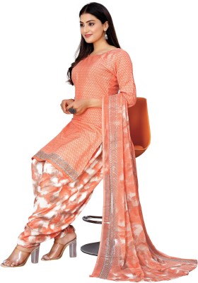 STYLEVEDA Crepe Printed Salwar Suit Material