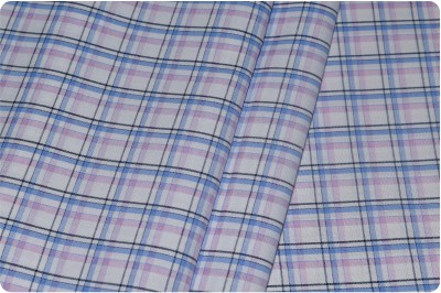 Arvind Cotton Blend Checkered Shirt Fabric